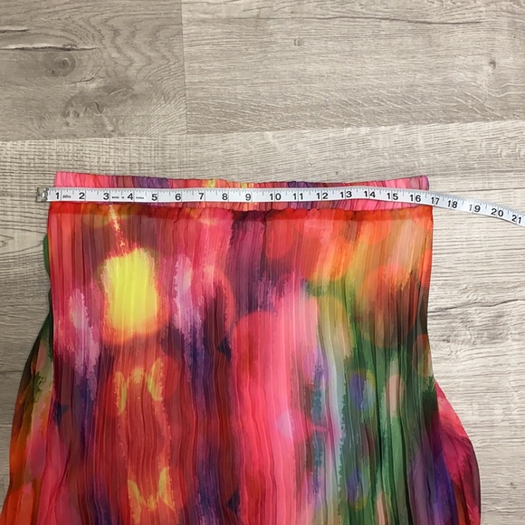 Cristina Multicoloured Pleated Maxi Skirt - Picture 7 of 7
